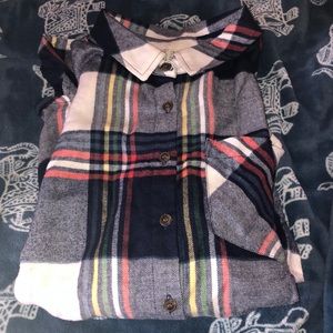 Pink Rose Plaid Flannel